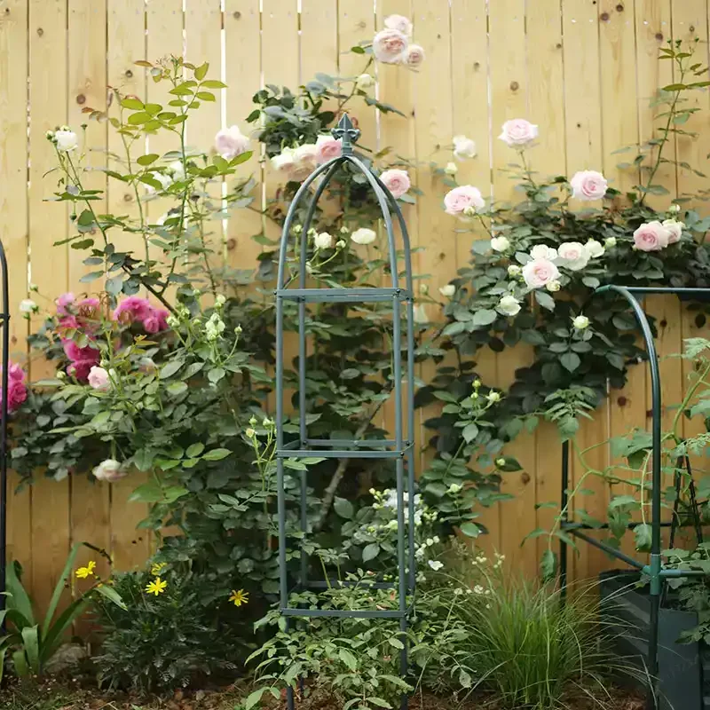 JMZ Heavy Duty Square Climbing Frame – Garden Plant Support for Vine, Rose, Dill, Tomato & Jasmine