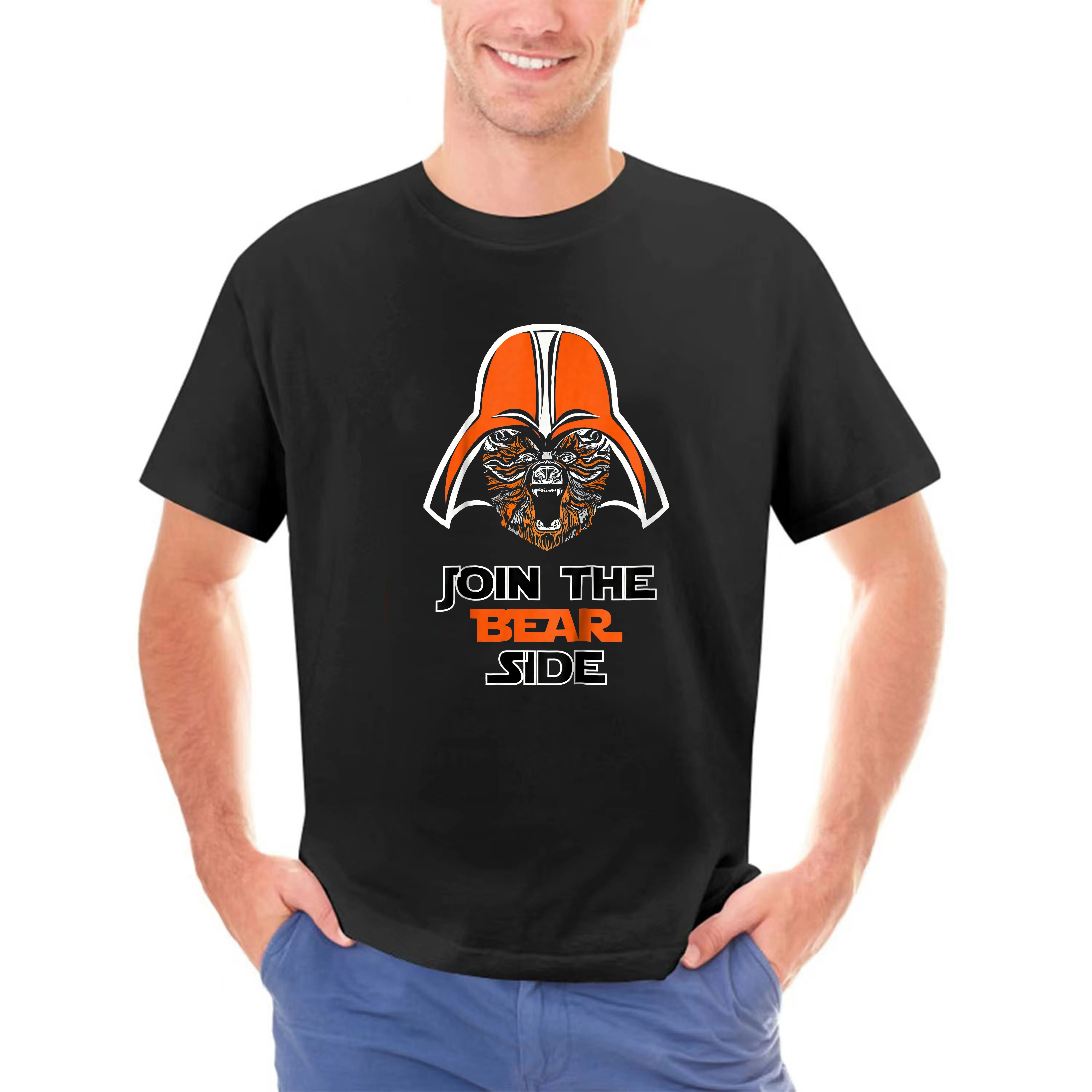 new men shirt Chicago Football Funny T Shirt Join the Bear side