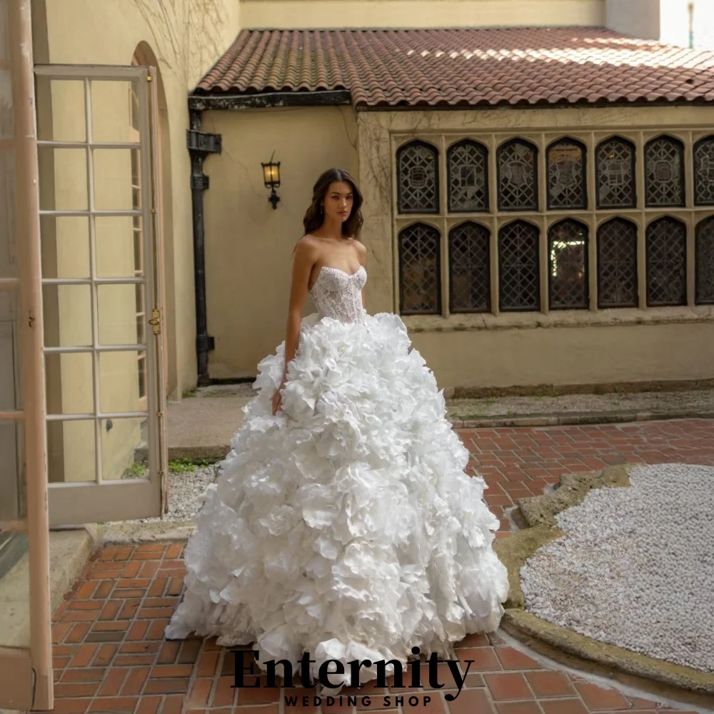 

Customized Flower Zipper Wedding Dresses V-neck Sleeveless For Women Charming Simple Lace Applique Bridal Gown Vestidos De Novia