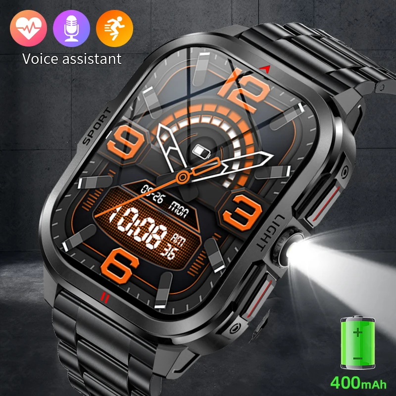 

LIGE Blood Oxygen Monitor Smart Watch 2.01-inch Large Screen Watch 100+Sports Mode Fitness Bluetooth Call Smartwatch Outdoors