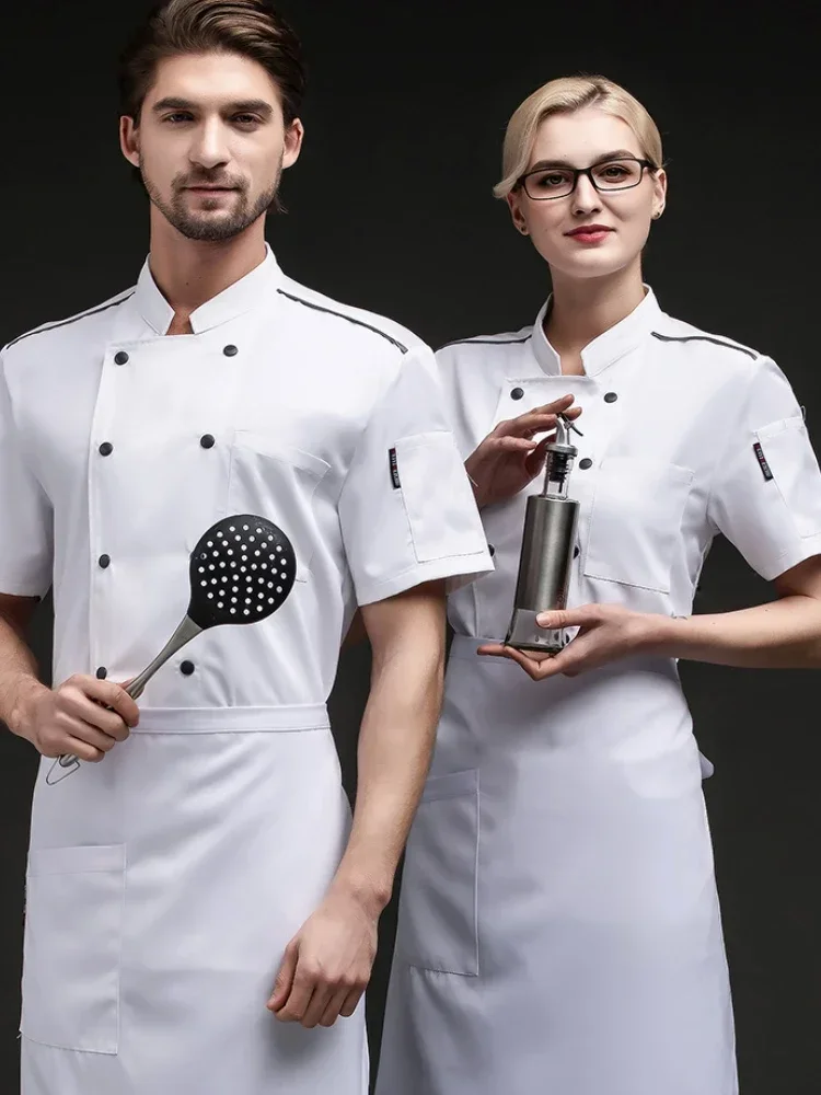 Hot Pot Restaurant Chef vêtements de travail manches courtes Style chinois hôtel chinois Restaurant Barbecue vêtements de travail serveur uniformes