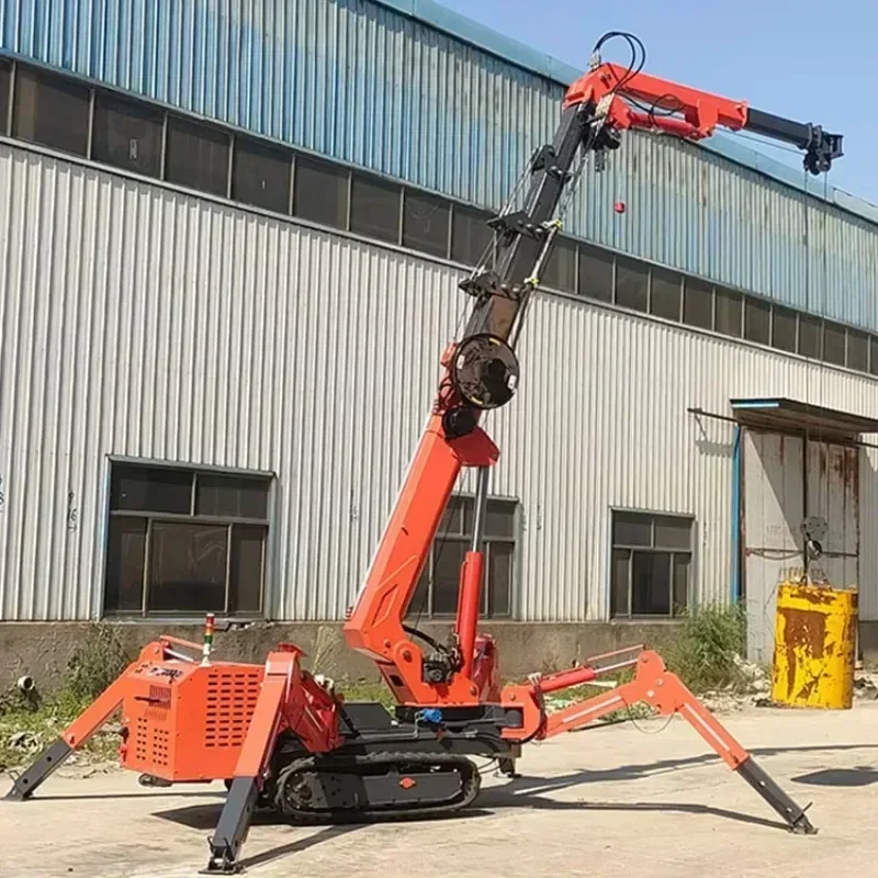 Spider Crane Construction Machinery 3ton 5 Tons Spider Crane Fly Jib Spider Crane 10 Tons