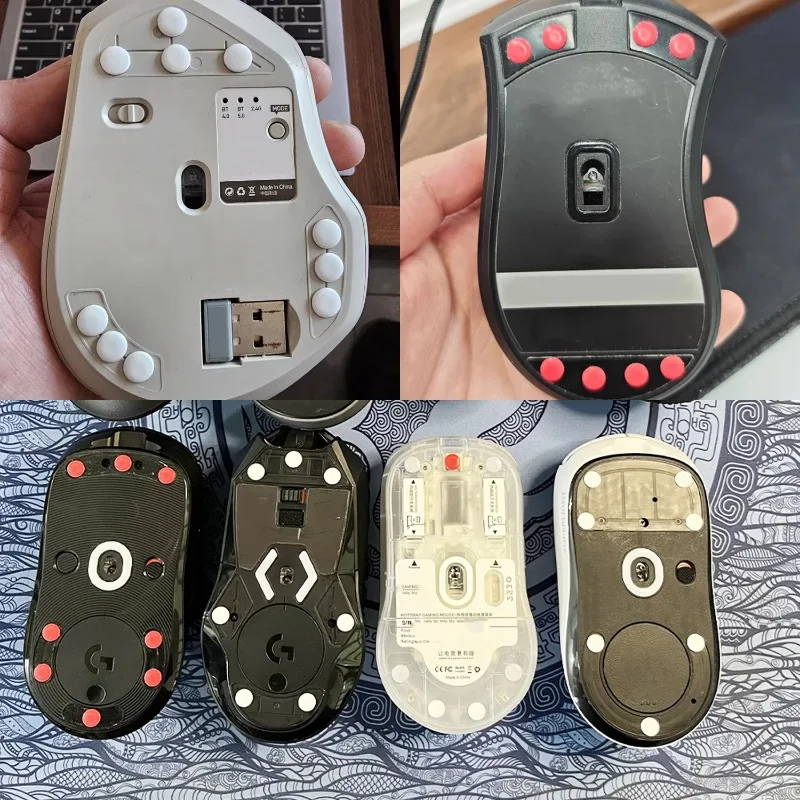 

20-100 PCS Universal PTFE Gaming Mouse Skates For All Mice 6mm Small Dots Pads Smooth Glide Wear-Resistant Upgrade Accessory