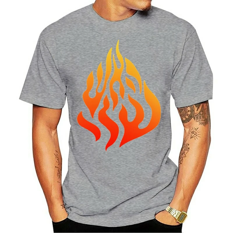 Nah Nachman Mehuman Fire Flames Design T Shirt Short Sleeve Fit Men\'s T Shirt Solid Color Homme Big Size Xxxl Slogan Hiphop