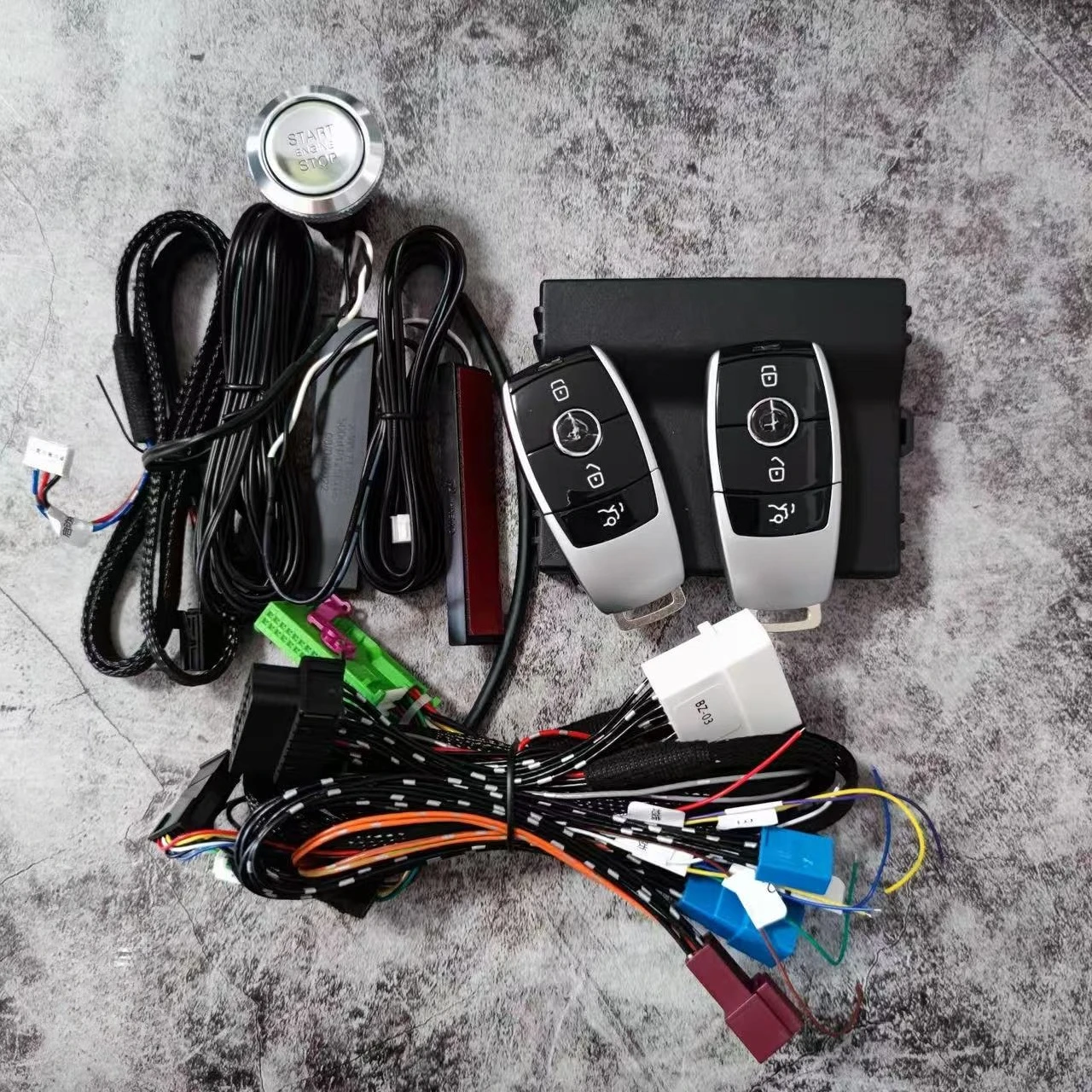 

Обновленная автомобильная сигнализация с пассивным бесключевым доступом, подходит для Benz S W22, конвертируйте автомобиль в нажимной запуск, комплект зажигания, дистанционный запуск