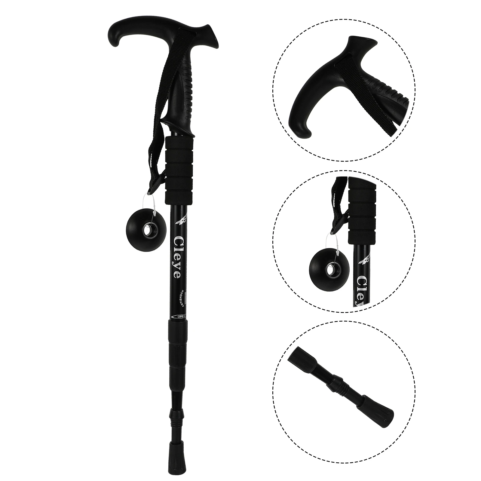 

Trekking Poles Climbing Stick Hiking Carbon Baston Duralumin Walking Camping Shock Absorber