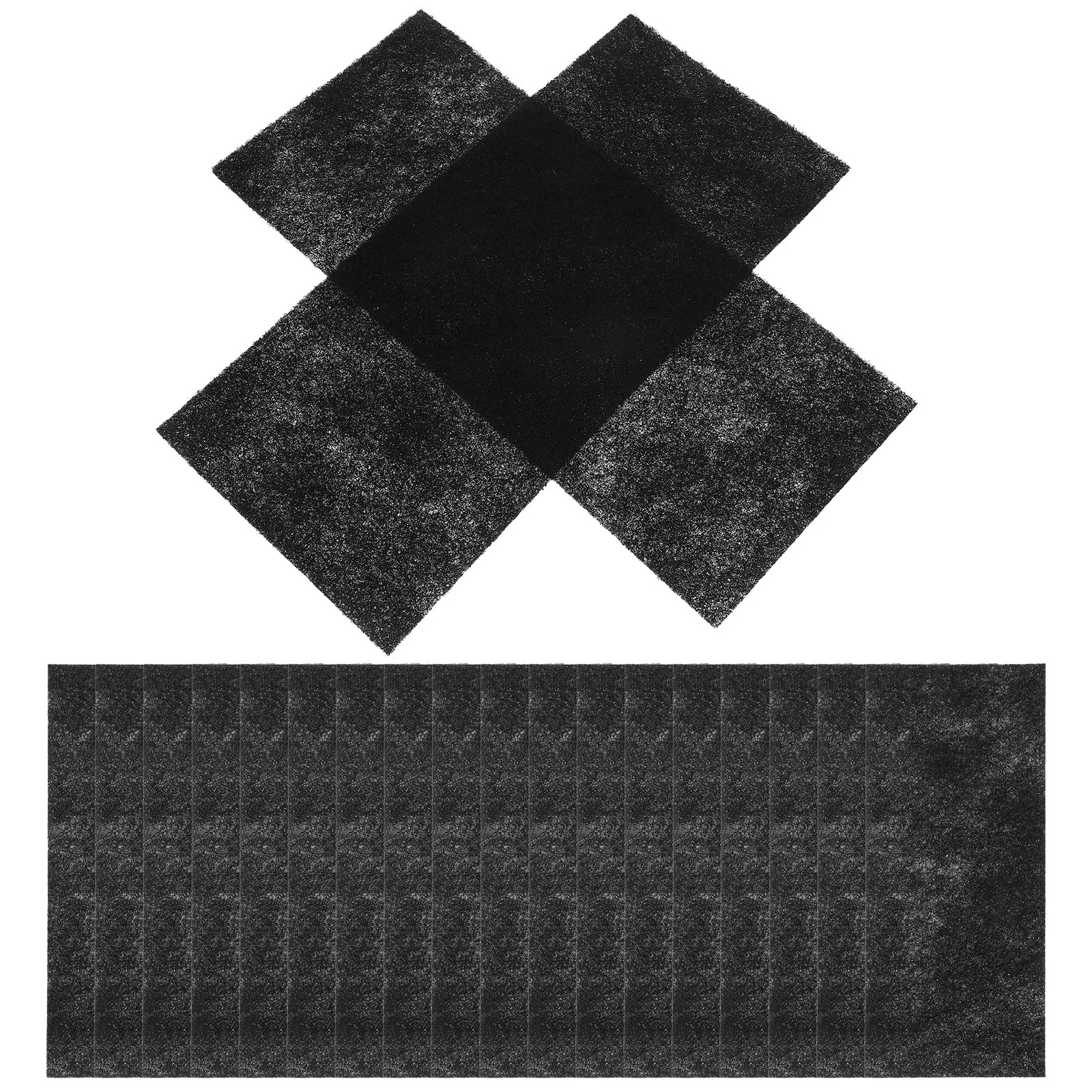 

20Pcs Activated Carbon Filter Sheets 9.8x4.3 Inch High Efficiency Vent Filters for Home Ac Units Range Hoods Ceiling Floor Vents