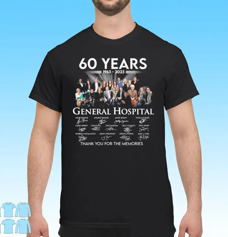 General Hospital 60 Years 1963 2023 Signatures Thank You For The Memories T-Shir