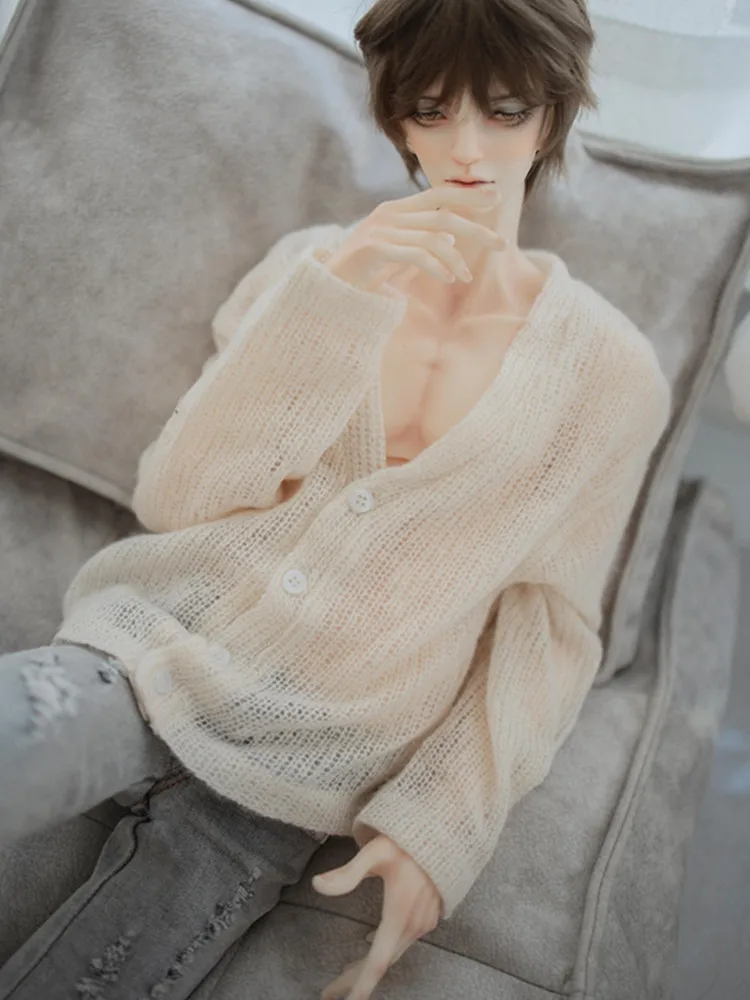 Thin Sweater Cardigan for 1/6, 1/4 ,1/3 SD17 Uncle Customized BJD Doll Clothes CMB316