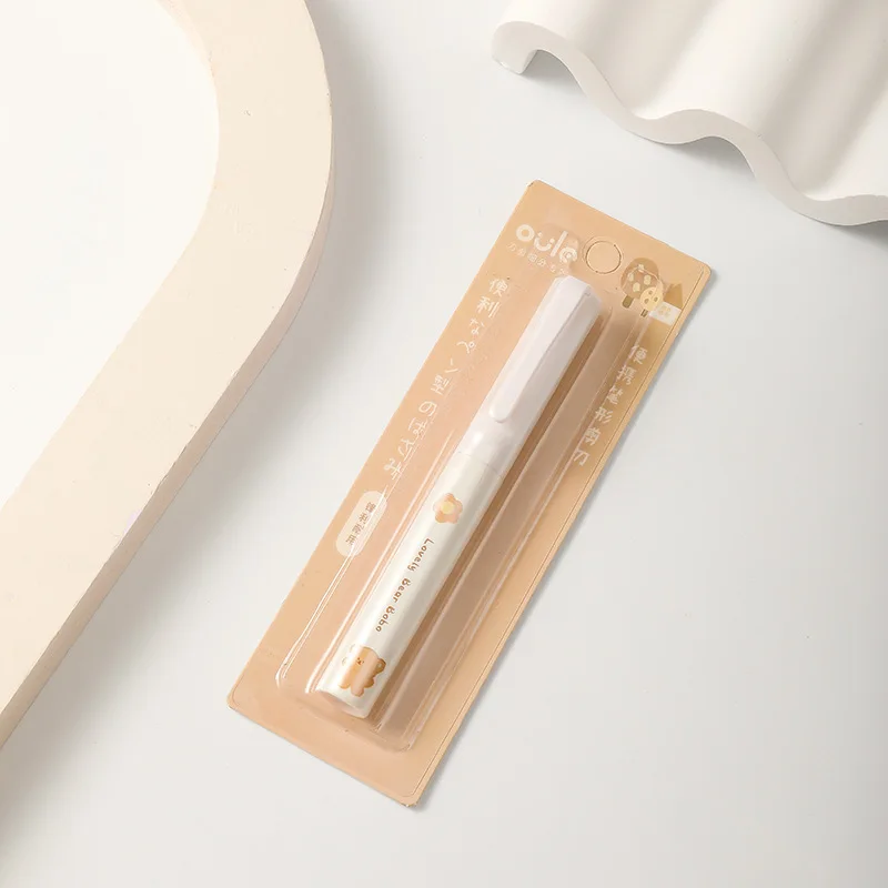 Pen-shaped Portable Scissors Mini Compact Student Handmade DIY Scissors Creative Folding Round Head Safety Small Scissors