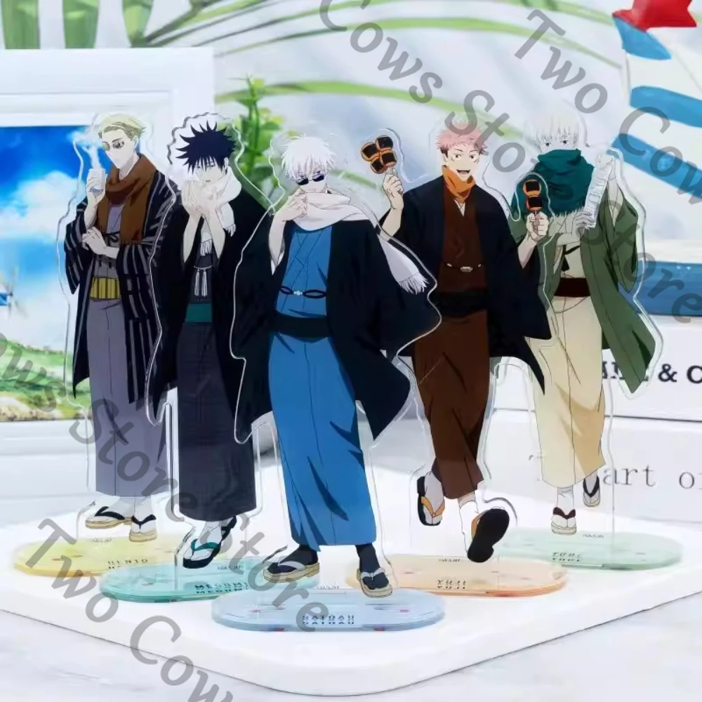 

Jujutsu Kaisen Satoru Gojo Nanami Kento Fushiguro Toji Kimono Drawing Contest Standing Sign Badge Display Peripheral Products