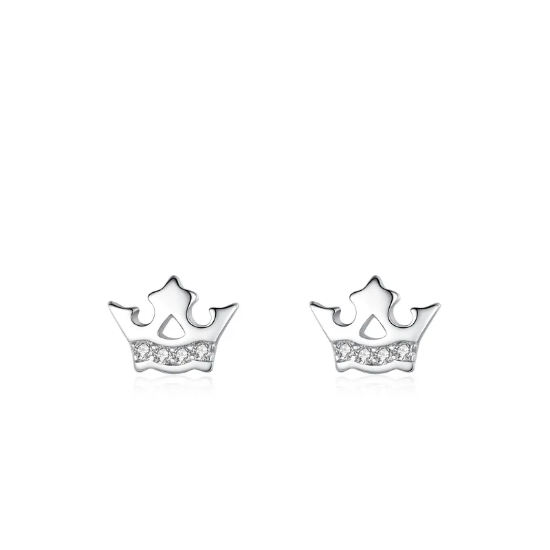 RYJU 925 Sterling Silver Cute Crystal Zircon Mini Stud Earrings for Women Dainty Small Female Earring Gifts Fashion Jewelry Gift