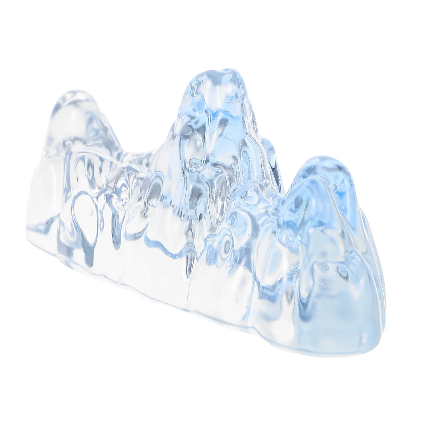 

Crystal Glass Paperweight Mountain Landscape Design For Calligraphy Practice Writing Painting Art Desk Pen Holder