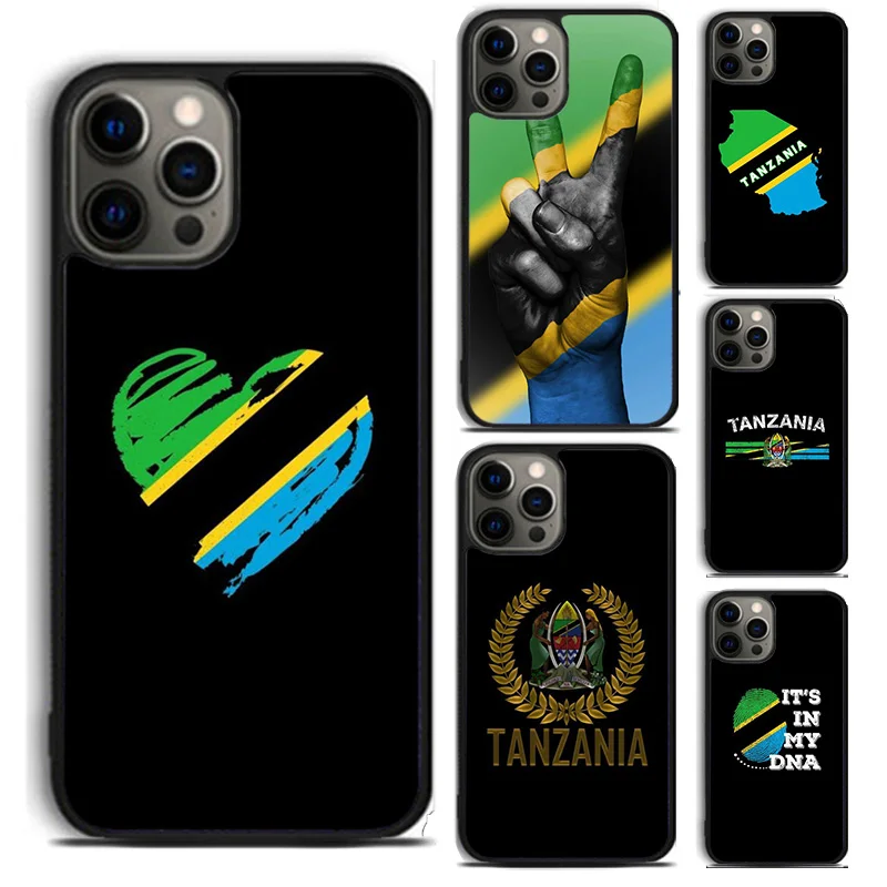 Tanzania Flag Coat Of Arms phone Case For iPhone 16 15 14 Plus X XR XS apple 16 11 12 13 mini Pro Max coque