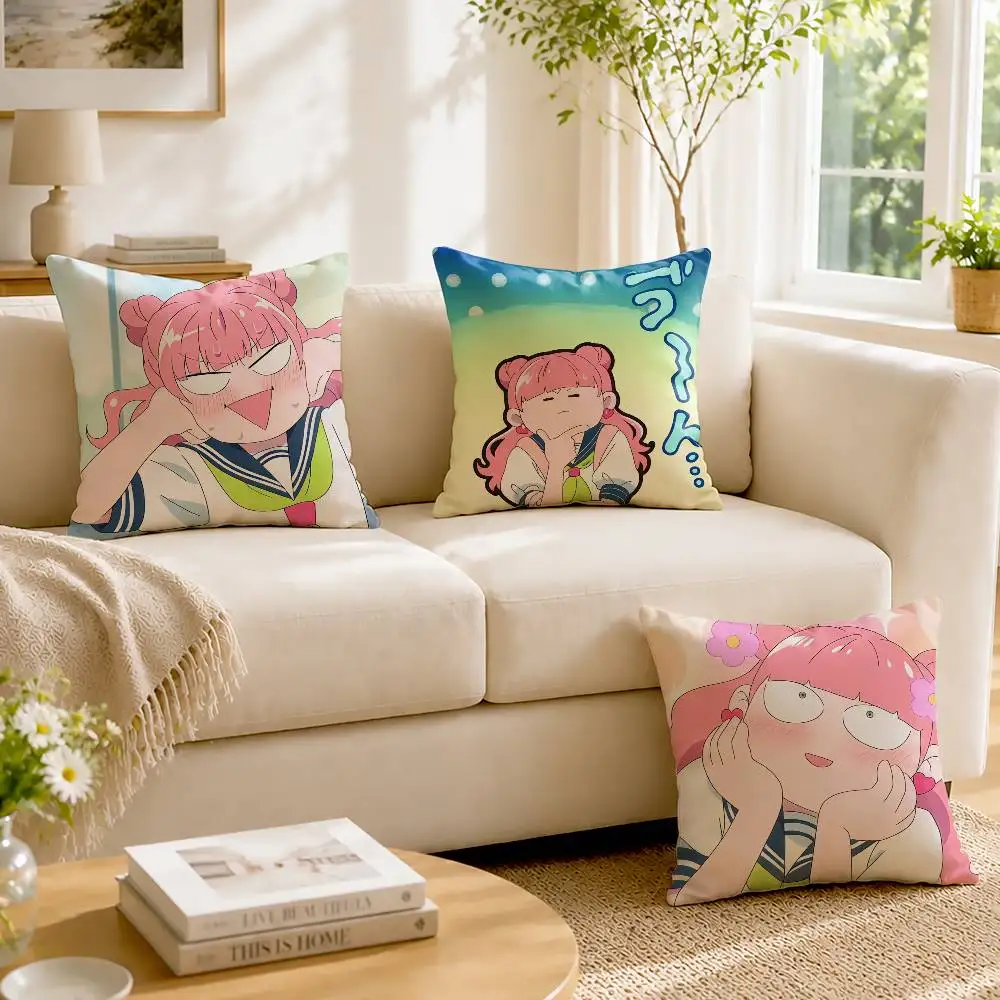 Kawaii M-Miyu Suzuki You and I A-P-O  Custom Double Sided Print Square Pillow Cushion Cover