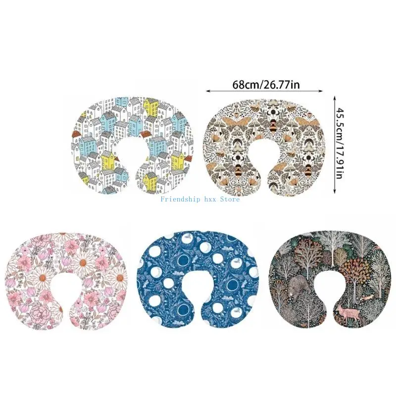 F1CB Baby Pillow Cover Maternity Breastfeeding Pillowcase Nursing Pillow Slipcover