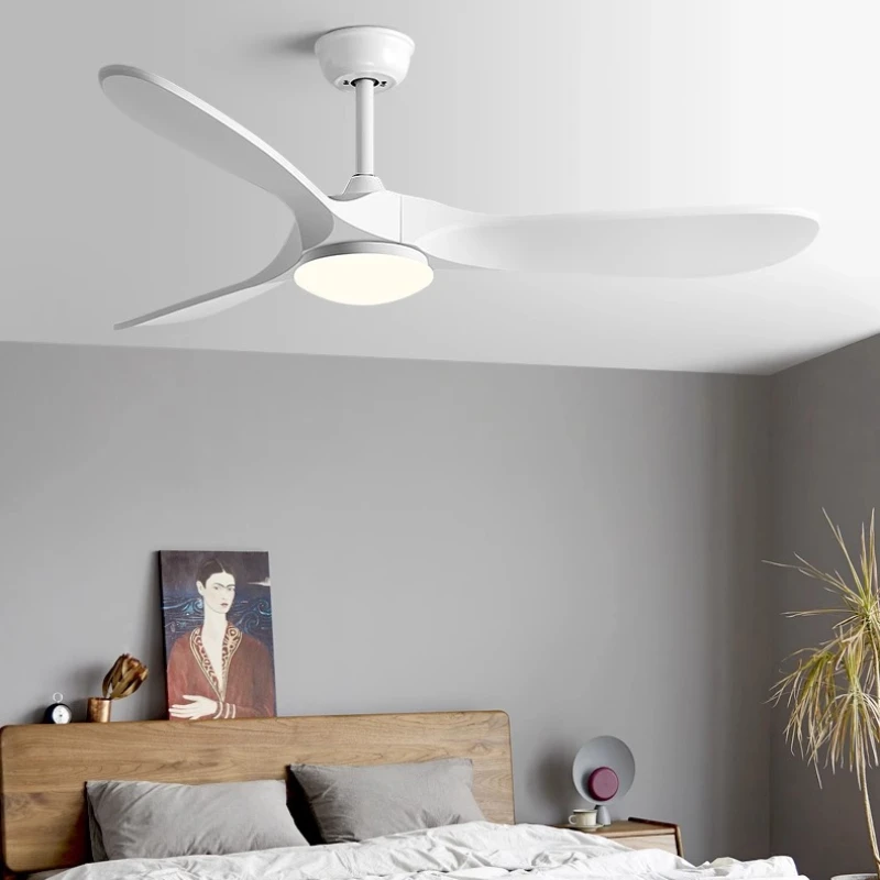 Fan Light Ceiling Fan Light Nordic Household Living Room Commercial Restaurant Variable Frequency Electric Fan Ceiling Light