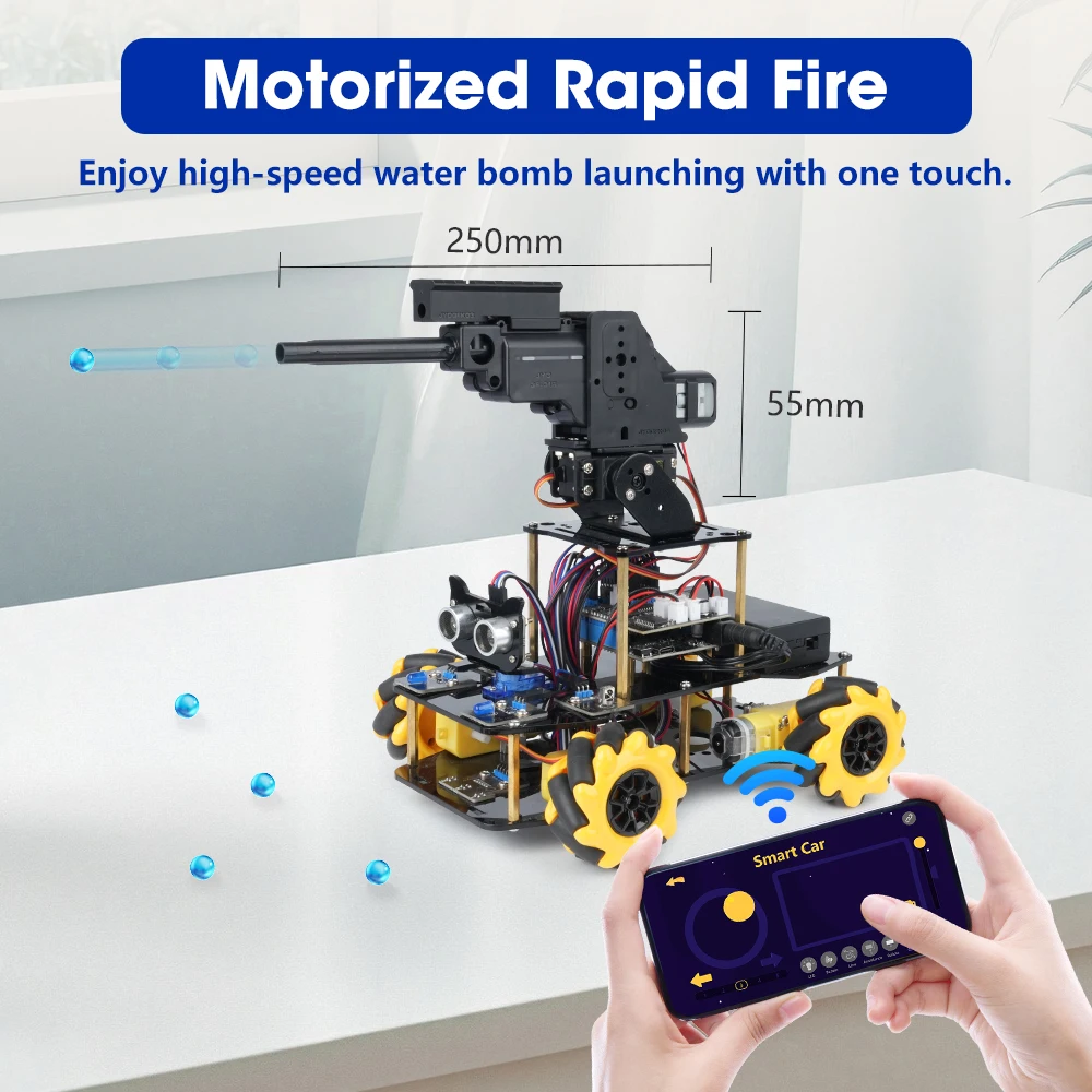 Picture 3: ACEBOTT ESP32 Programmable Robot Car Kit for Arduino Smart Robot Car Set for Learning Education Kits Stem Toys