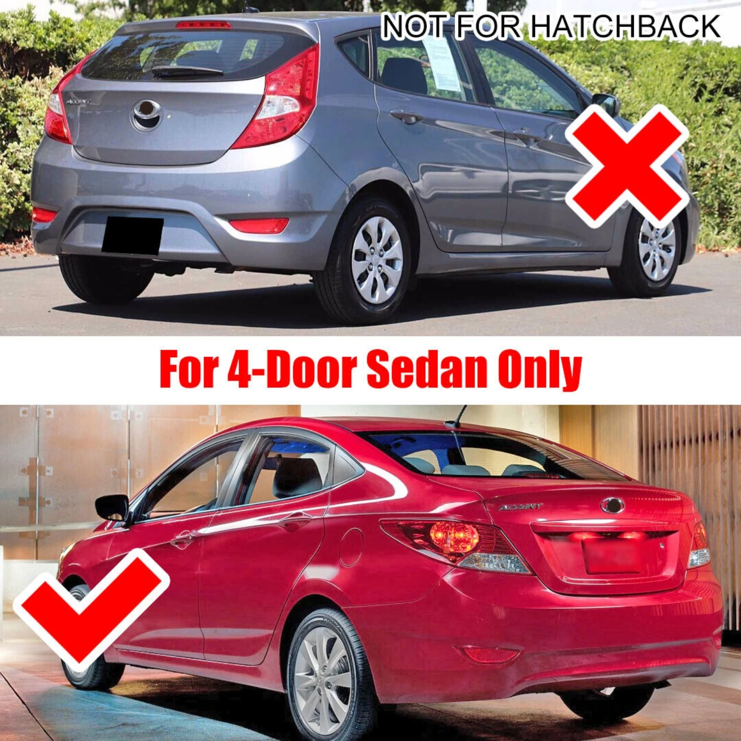 DPGKITS 2Pcs DC12V Brake Turn Signal LED Rear Bumper Tail Light For Hyundai Accent Sedan 2012-2017 Car Accessories Dropshipping