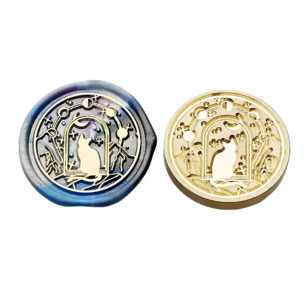 

Butterfly Icon Wax Seal Stamp Replace Head Antique Metal Star Sky Pattern Sealing Wax Seals Head Flowers DIY Tool