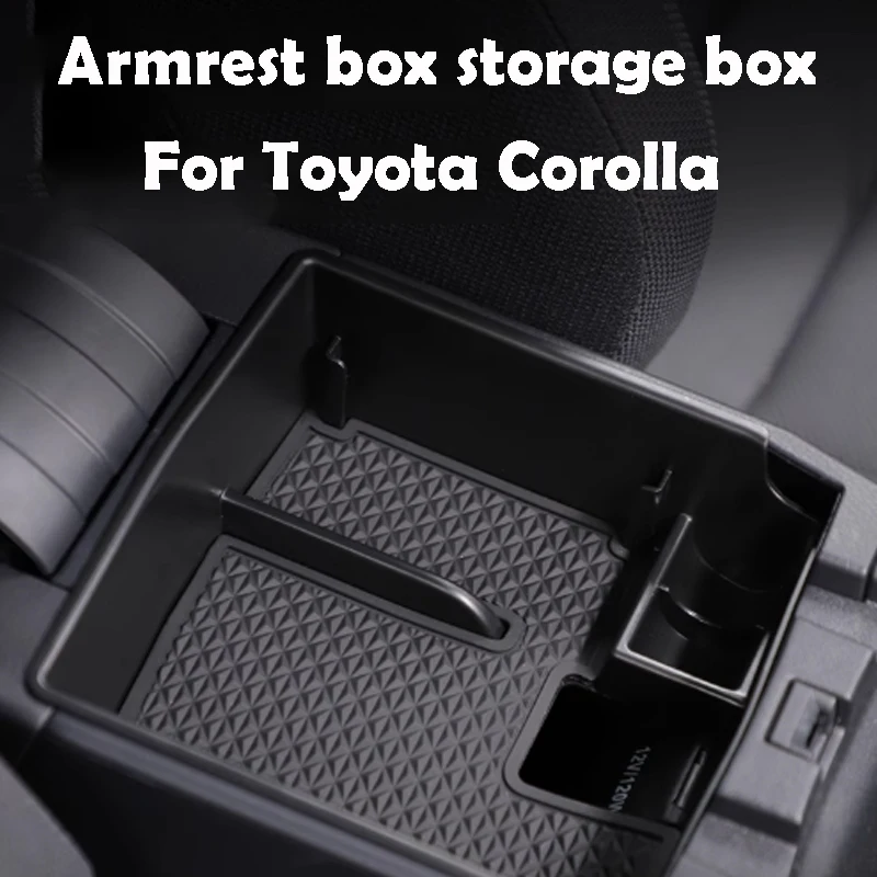 

For Toyota Corolla 2024 Armrest Box Storage Box ABS Material Car Accessories