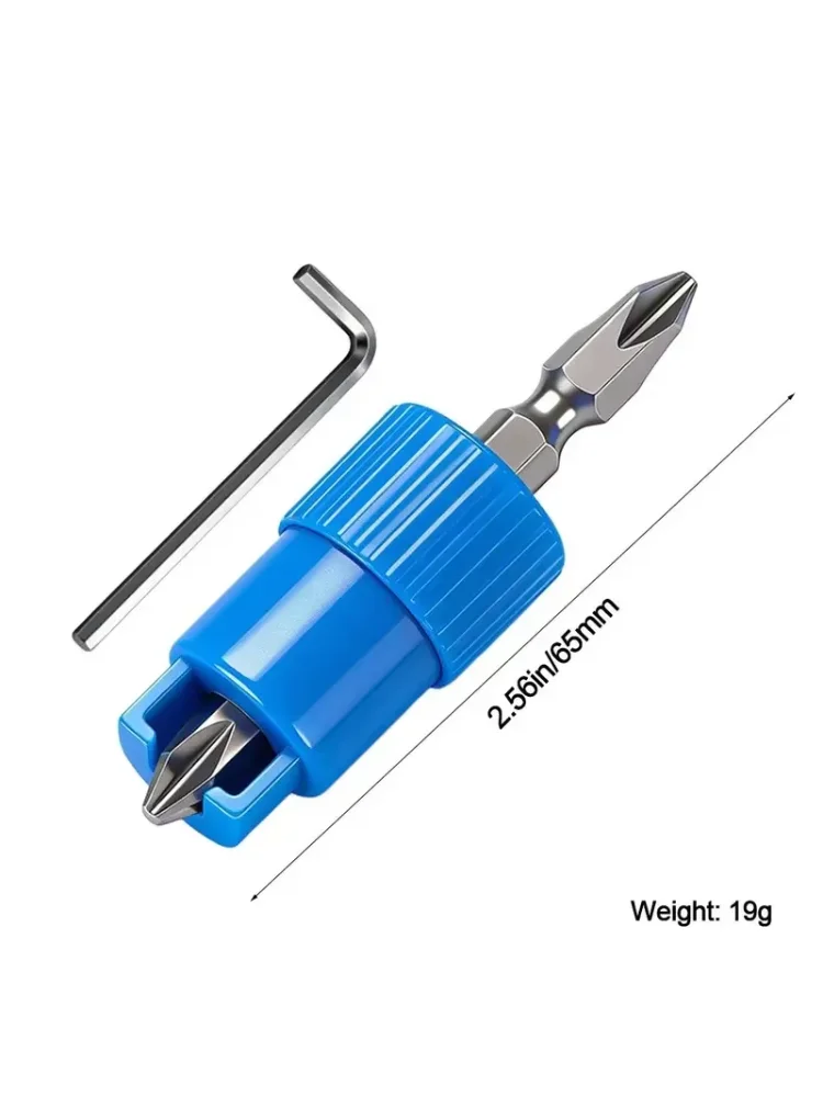Anti-Slip Structure Spring Positioning Screwdriver Bit Safe Stable Bit Holder Anti-Drop Durable Drill Bit Maintenance Work