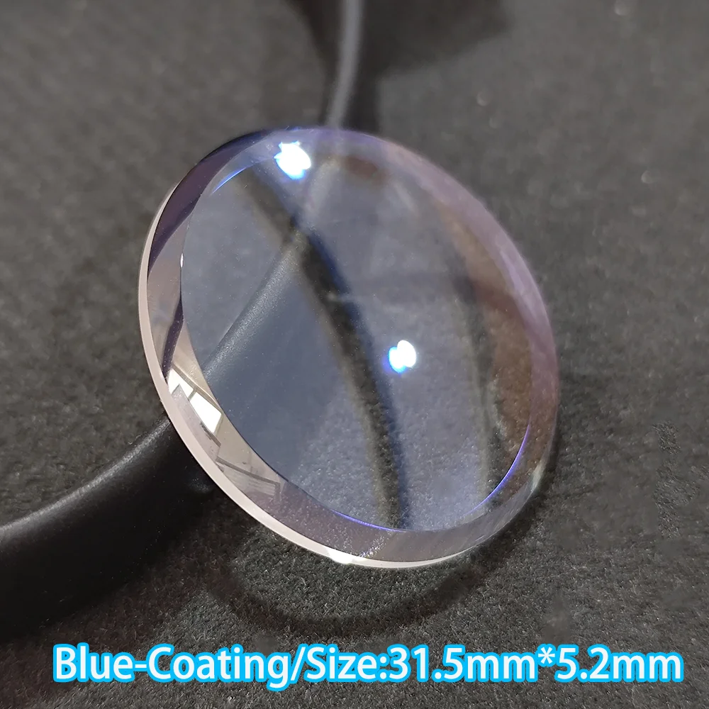 31.5 مللي متر ساعة زجاج الياقوت سميكة 3/5.3/5.2/5.5 مللي متر رقيقة الحدود/حدود سميكة ساعة رجالي الزجاج استبدال الملحقات أجزاء