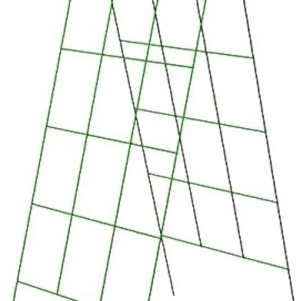 

Green 48 Steel Folding Trellises - 10-Pack Garden Plant Supports for Climbing Plants and Vines