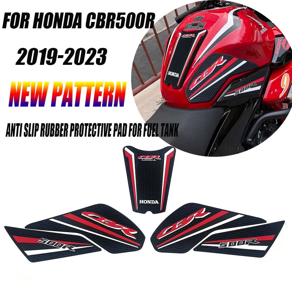 

For Honda CBR500R CBR500R 2019-2023 ﻿new Tank Pad Gas Tank Traction Pads Fuel Tank Grips Side Sticker Knee Grips Protectors Deca