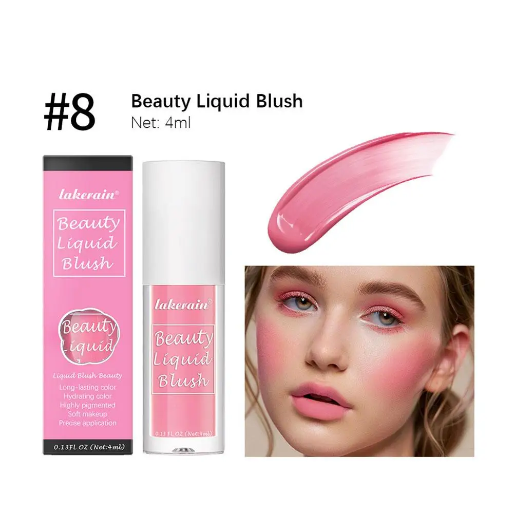 4ml Liquid Blush Make-up Liquid Illuminator Gesicht Text marker lang anhaltende natürliche Haut Tönung Gesicht Rouge Zauberstab für Wange d7a2