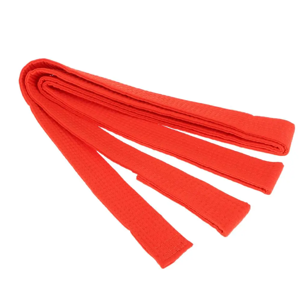 2-6pack Taekwondo Belt Karate Martial Arts Aikido Double Wrap Belt Orange