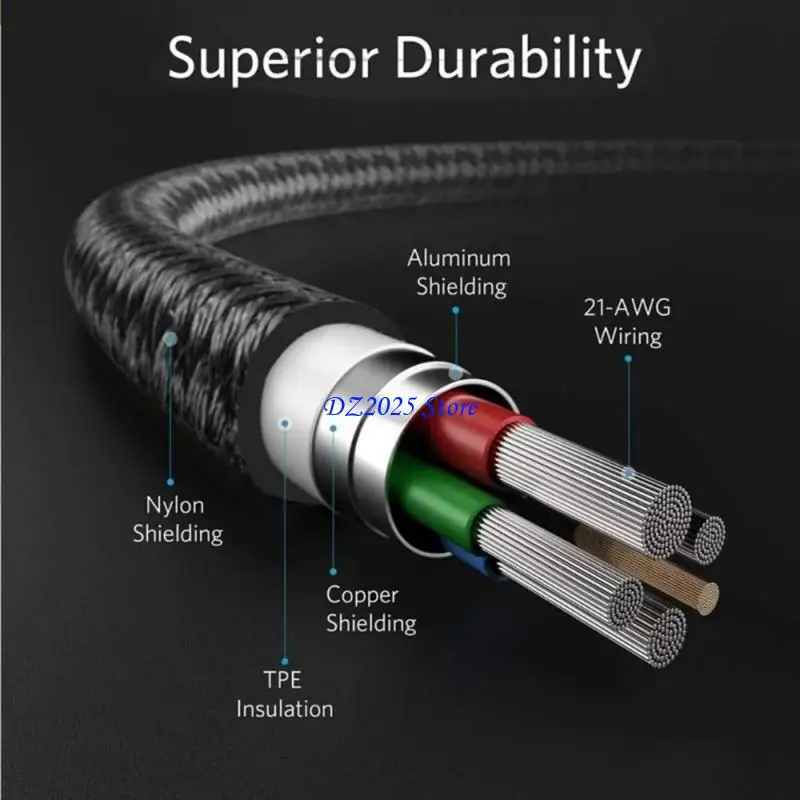 

Q6RC Highspeed Laptop Power Power Cable USB C до DC4.5x3,0 мм правой угловой Typec todc
