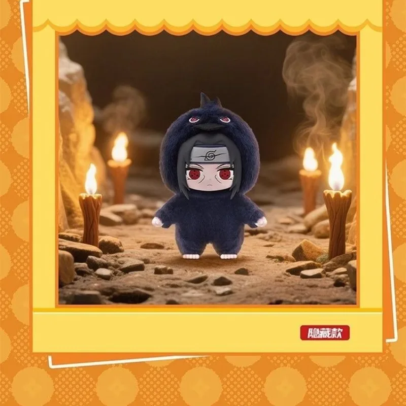 Original BANDAI Eaki Naruto Uzumaki Narutoกล่องตาบอดShippuden Beast Party Seriesตุ๊กตาPlushอะนิเมะน่ารักของเล่นของขวัญ