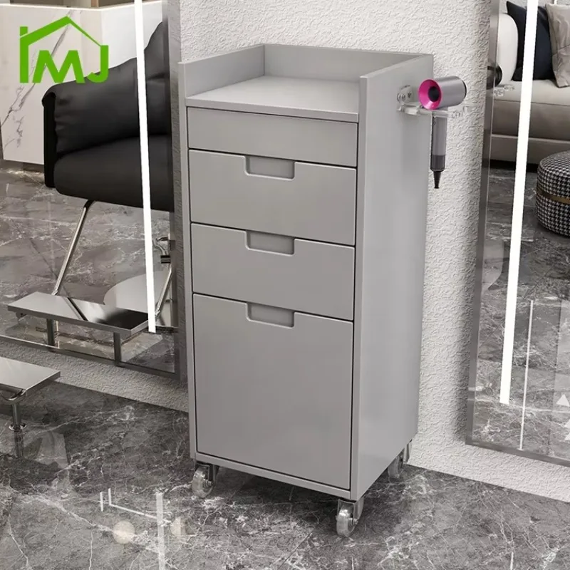 Salon Barber Shop Tool Cabinet Double Drawer Beauty Storage Cabinets