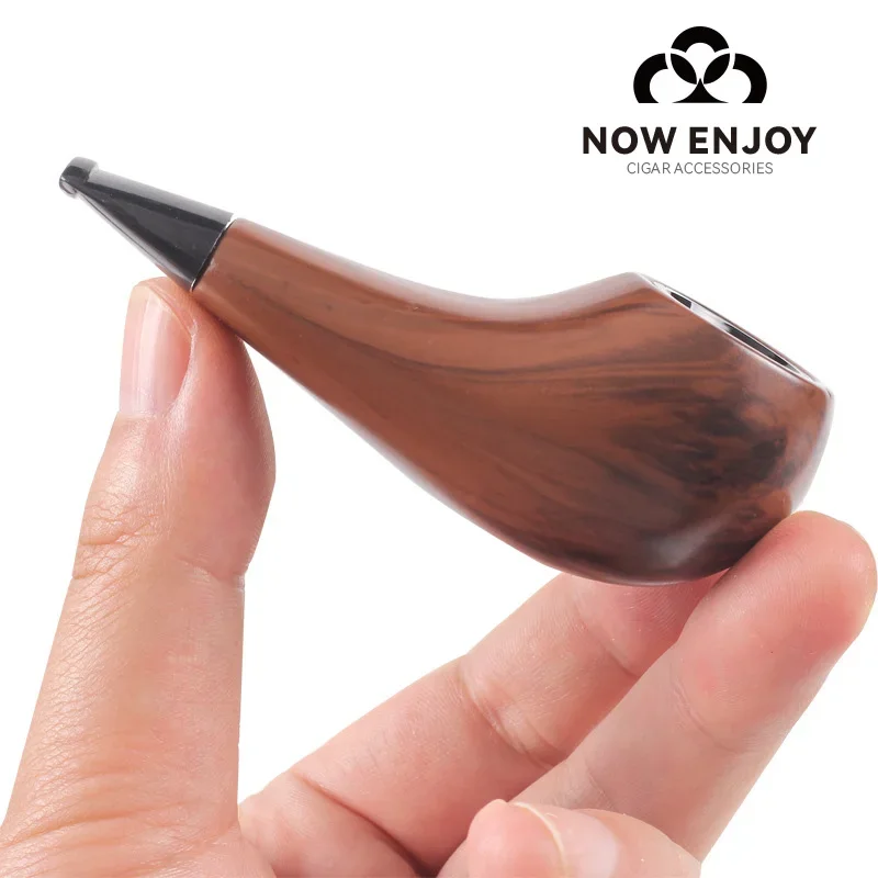 NOW ENJOY 2026 ResinTobacco Pipe  Bending Filter Pipe Potable Handheld Smoking Pipe Cigarette Accessories Men's Gifts