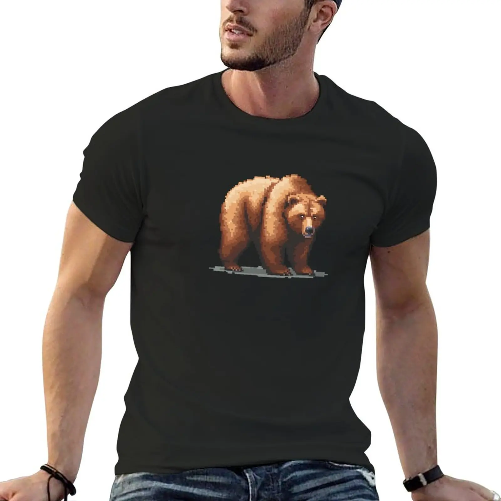 16-Bit Bear T-Shirt graphic tee shirt Blouse vintage mens vintage t shirts