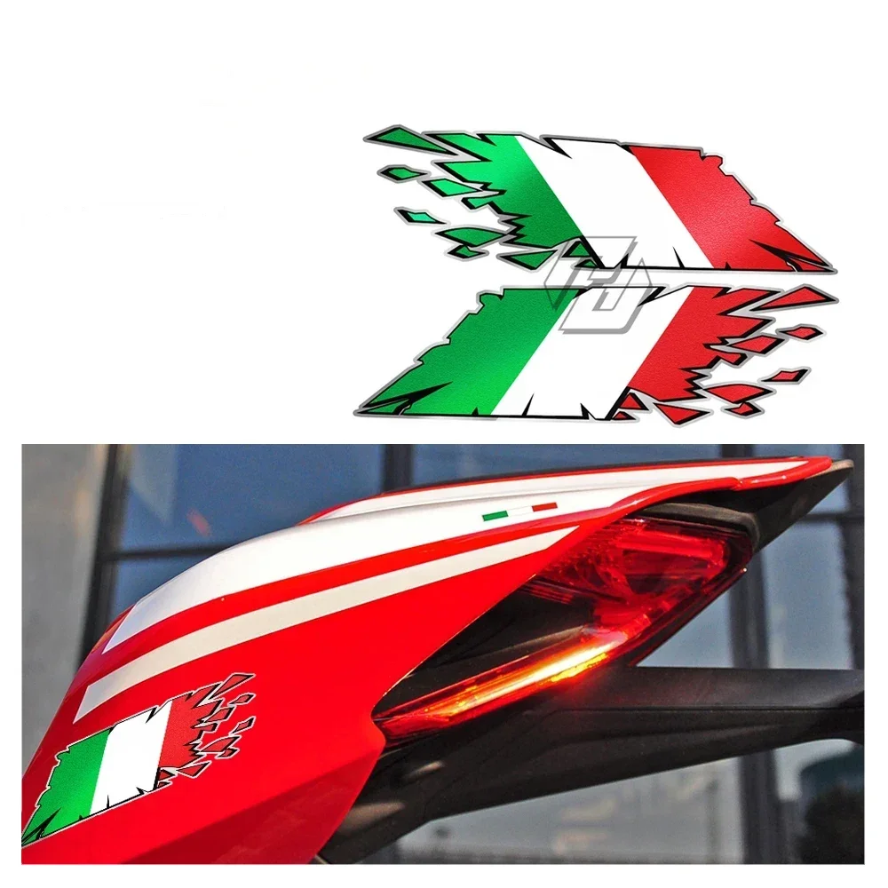 Für Vespa GTS GTV Fly Ducati Monster Aprilia MV Triumph Motorrad Tank Aufkleber Italienische Flagge „rip“ Stil