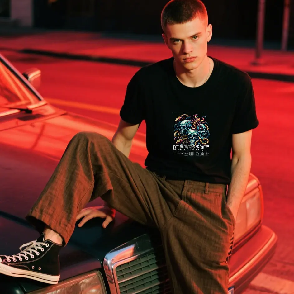 Cool beast mode illustration Trendy streetwear graphic Iron on Picture on Clothes Quick Application, Instant Style
