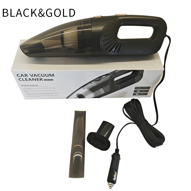 Customized color DC12V 106 watts super suction power car vacuum cleaner ex-factory price