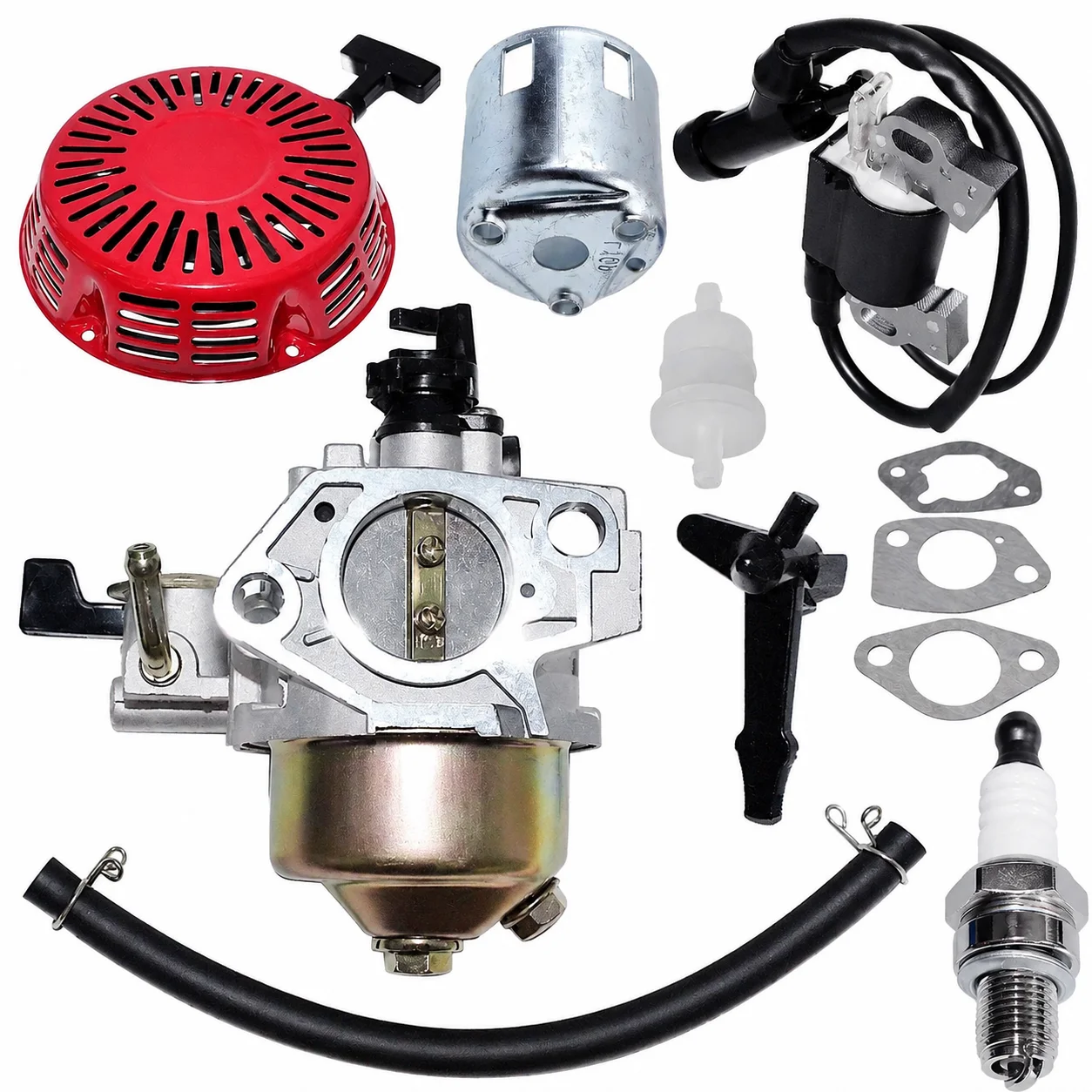carburateur-filtre-a-air-bougie-d'allumage-bobine-d'allumage-joint-lanceur-a-rappel-pour-honda-gx390-13hp-remplace-30500-zf6-w02-17210-ze3-010
