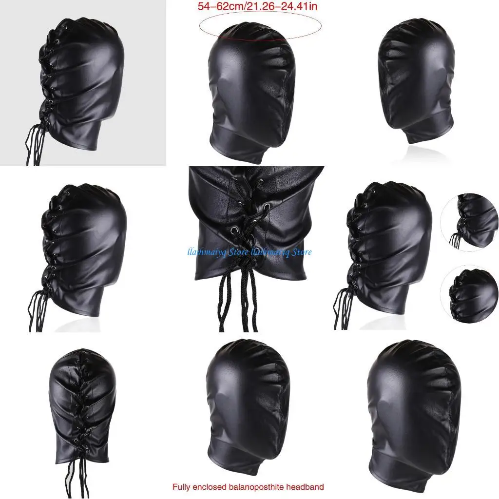 573B Balaclava Hood Face Mask Headgears for Adults Enthusiasts Halloween Costume Enclosed with Adjustable Tie
