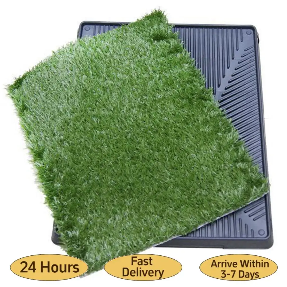 

Многоразовый коврик для собак с большим лотком, для использования в помещении или на веранде, портативный туалет для собак, идеально подходит для маленьких и средних собак.