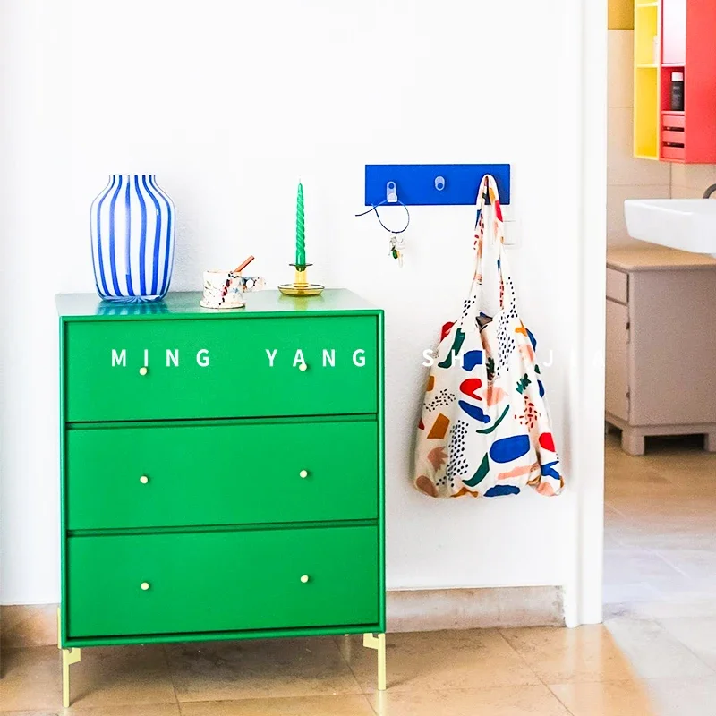 Postmodern Storage Living Room Cabinet Drawers Nightstands Nordic Organizer Living Room Cabinet Princess Vitrina Hotel Furniture