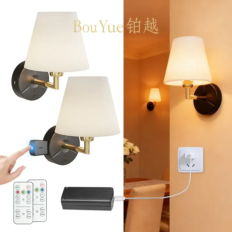 Modern Wall Sconce with USB Charging Port Wireless LED Light Fixture for Bedroom Bedside Living Room Hallway Home Decor