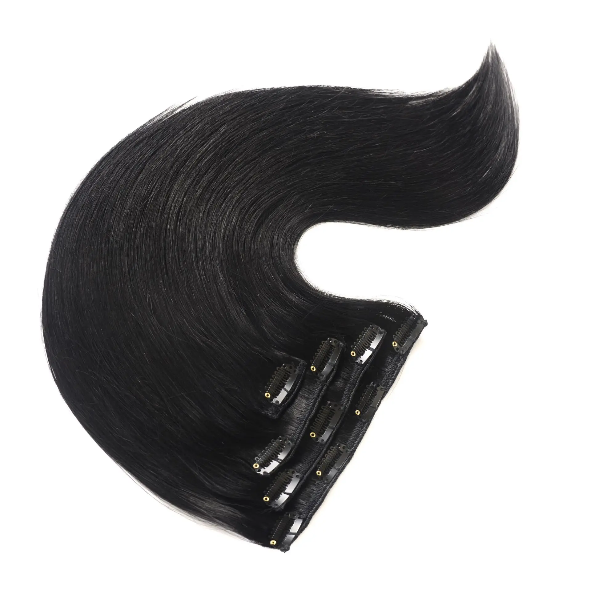 

Wig seamless hair extender wig women's hair wig 4-piece set clip hair