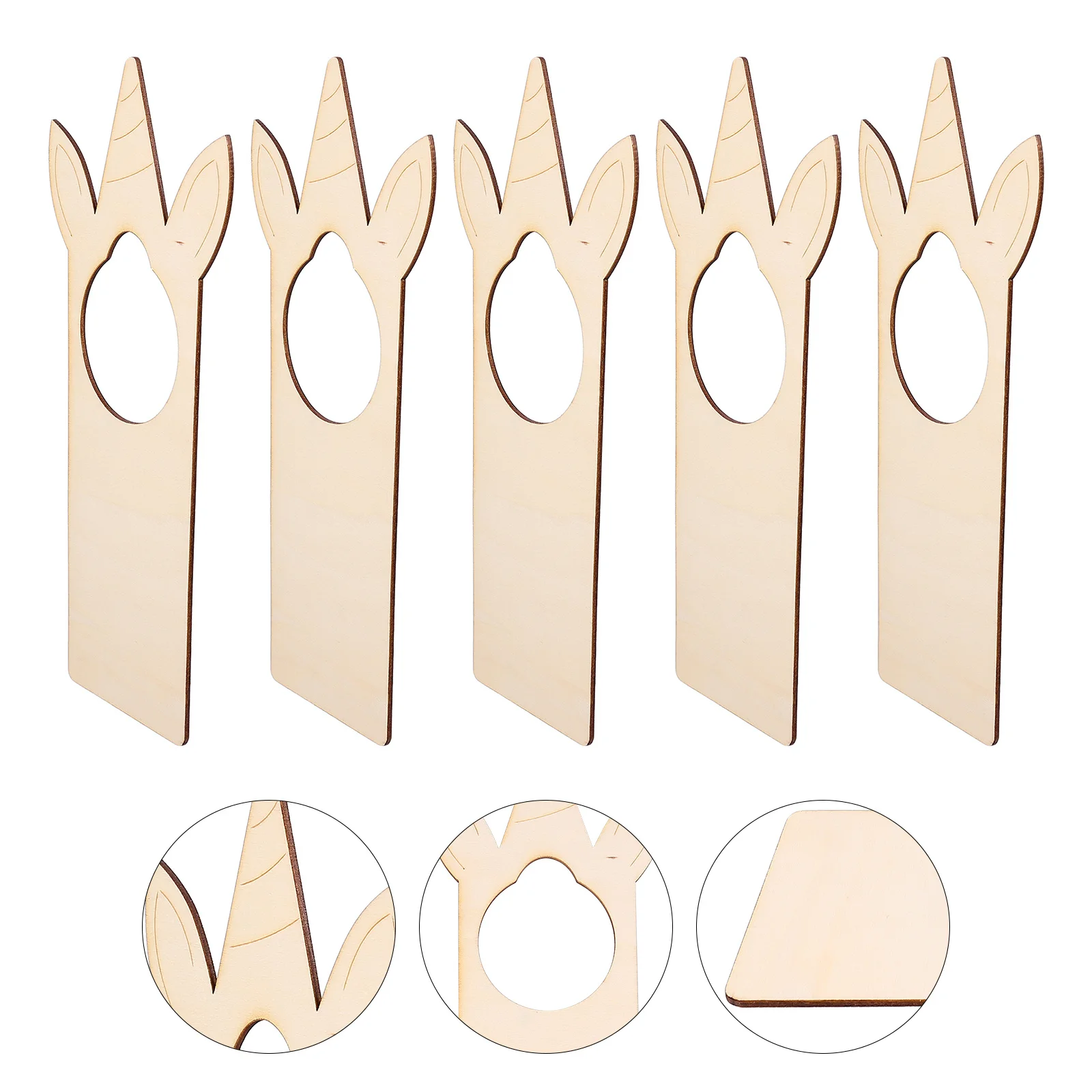 

Doorknob Pendant Wood Pendant Window Handle Decoration Party Supplies Door Pendant