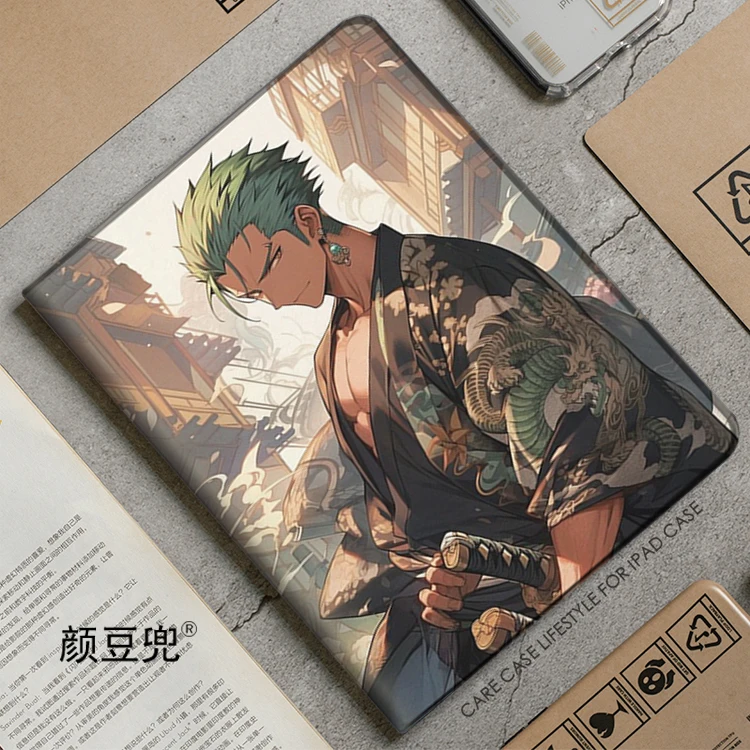 Roronoa Zoro, аниме, одна модель для iPad 10,2, 9, 10, Air 2, 3, Mini 6, 5, Женская Роскошная силиконовая модель 12,9 для iPad Air4, iPad Pro 11