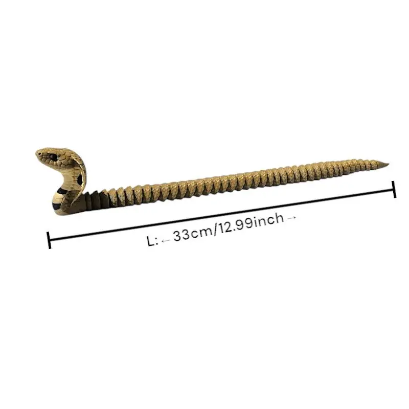 2027**3D Printed King Cobra Statue Realistic Modeling Realistic Modeling Snake Ornaments Tabletop Display*** - view 6
