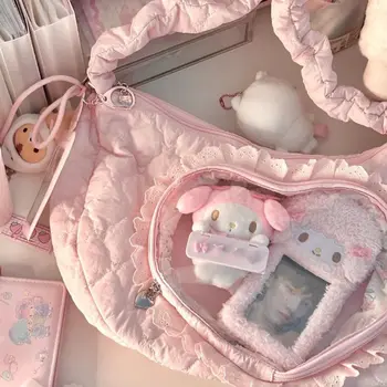 8 best sales Rosa Lederhandtasche - №8