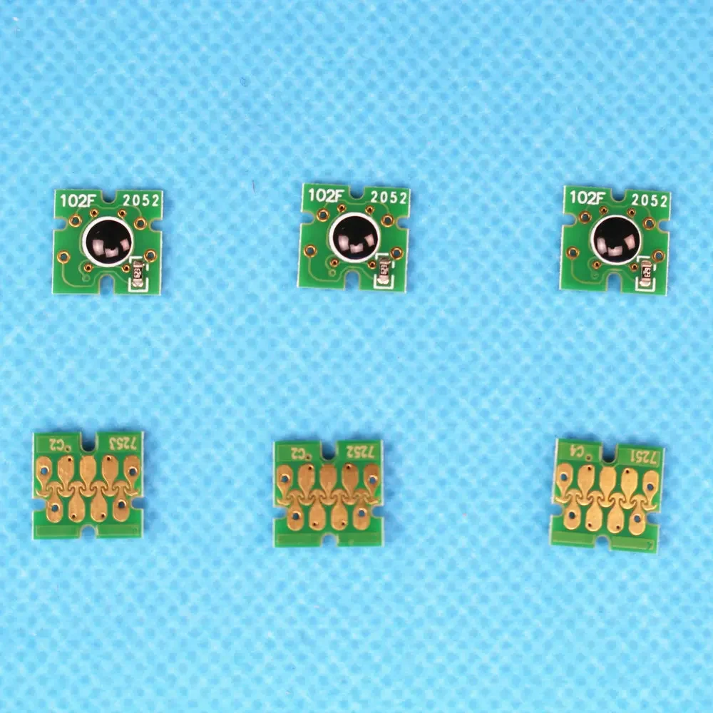 Chip de tinta para impressora t725a f2000 f2100, cartucho de tinta branca, chip de tanque de manutenção para epson surecolor f2000 f2100 SC-F2000 SC-F2100